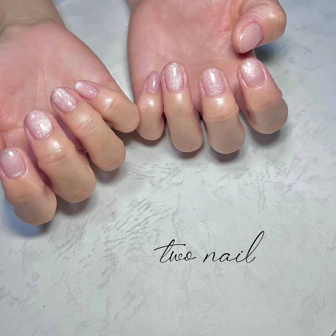 ネイル アートネイル フットネイル ハート マグネットネイル ニュアンスネイル ハンドネイル two nailのネイルデザイン