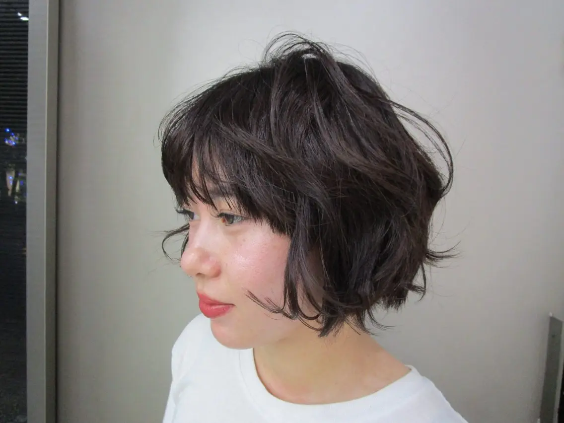 ショート カラー 透明感カラー/ハイト ーン/モード/kaoのヘアスタイル