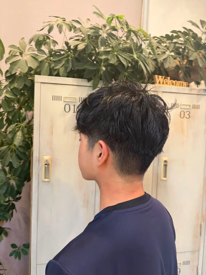 パーマ メンズ メンズパーマ 学生(メンズ向け) 学生 カット パーマ モリチナツ / 五所川原店のヘアスタイル