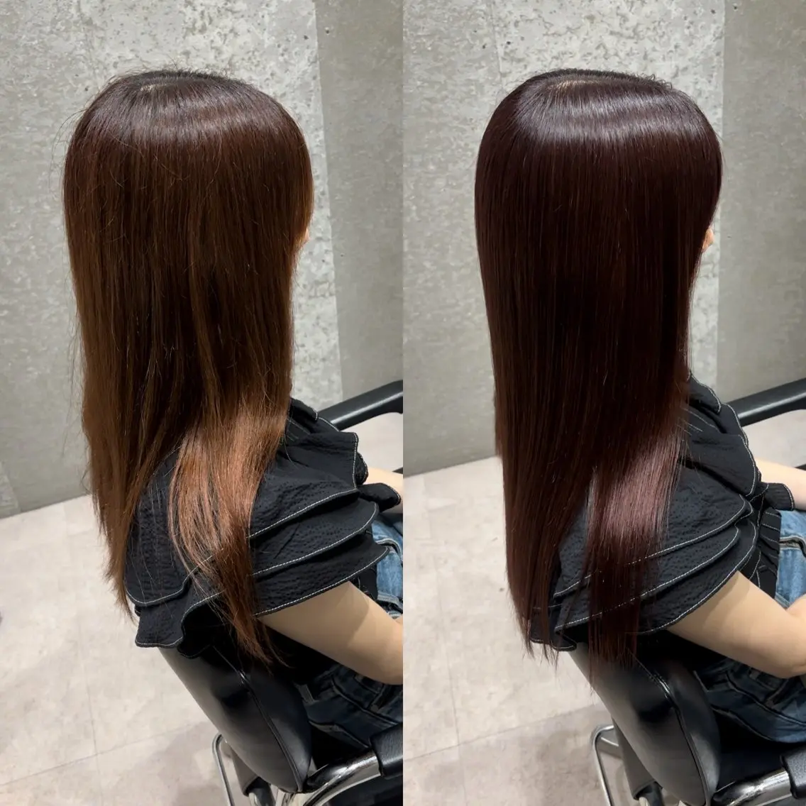 セミロング カラー アクアカラー 髪質改善 トリートメント カット ヘアカラー トリートメント 髪質改善ヘアケア 艶髪特化/上田のヘアスタイル