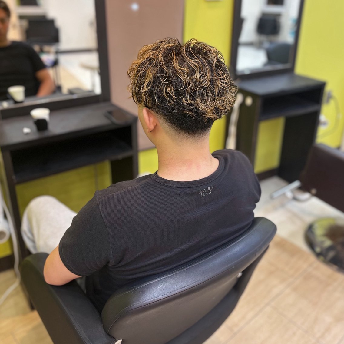 カラー パーマ メンズ メンズメッシュ メンズパーマ メッシュ カット ヘアカラー パーマ トリートメント MIRAN stylistのヘアスタイル