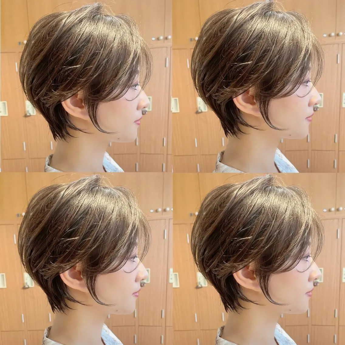 似合わせカット+髪質改善ケラチンカラー+超音波アイロン【ショート/ボブ/錦糸町】の写真