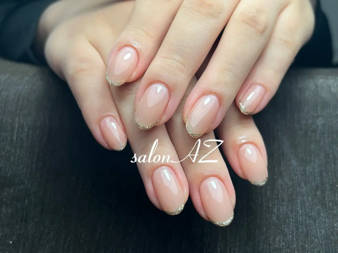 ネイル アートネイル 長さ出し フットネイル フレンチネイル ジェルネイル ハンドネイル salon AZのネイルデザイン