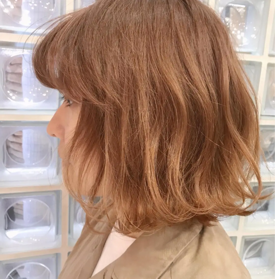 ミディアム カラー パーマ ヘアアレンジ メンズ 神山 昌子のヘアスタイル