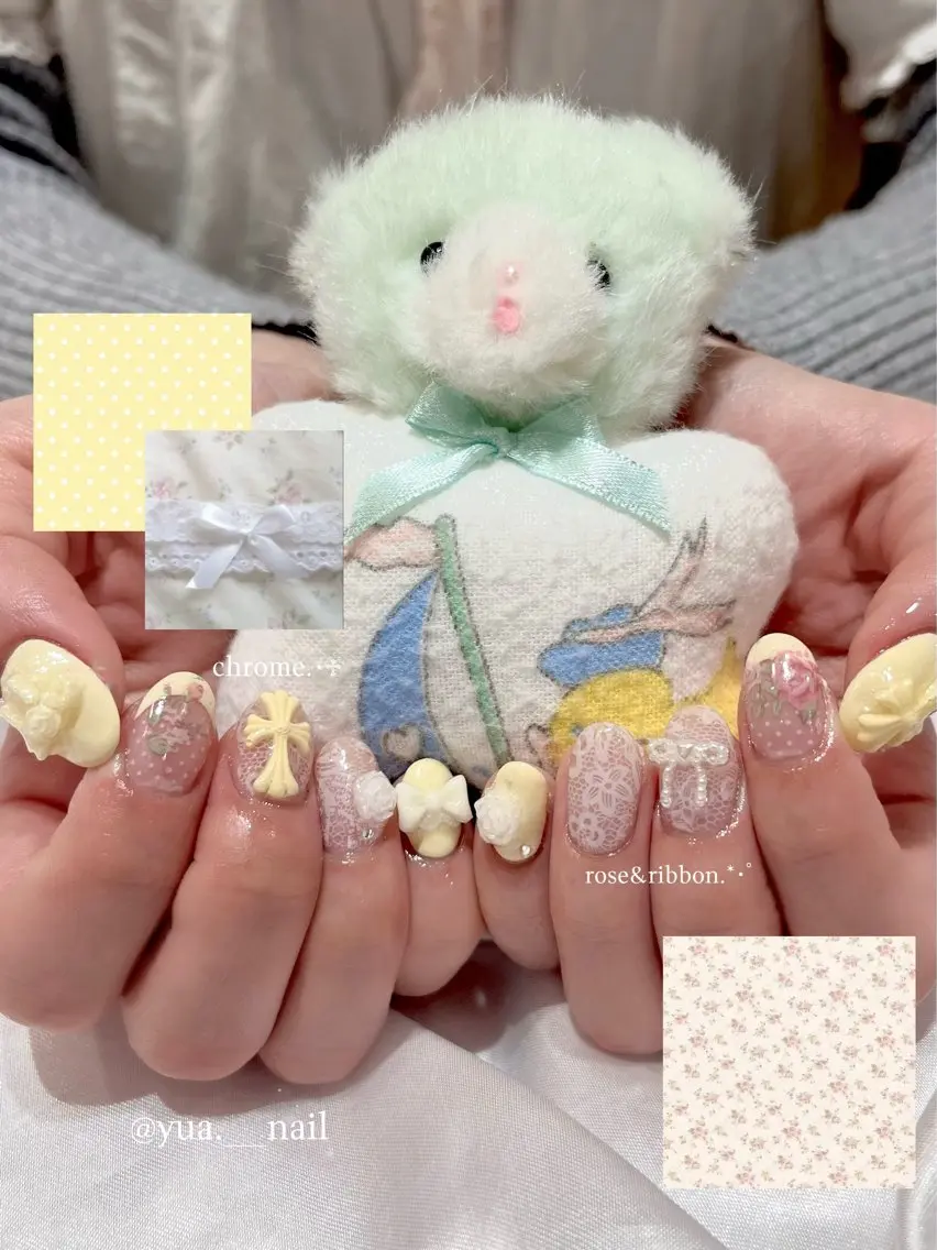 ネイル ハンドネイル yua ⋆. 𐙚 ˚のネイルデザイン