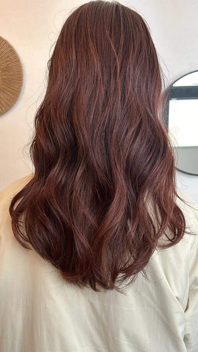 ロング カラー ブラウンカラー ピンクカラー ピンクブラウン hair salon Zöld.のヘアスタイル