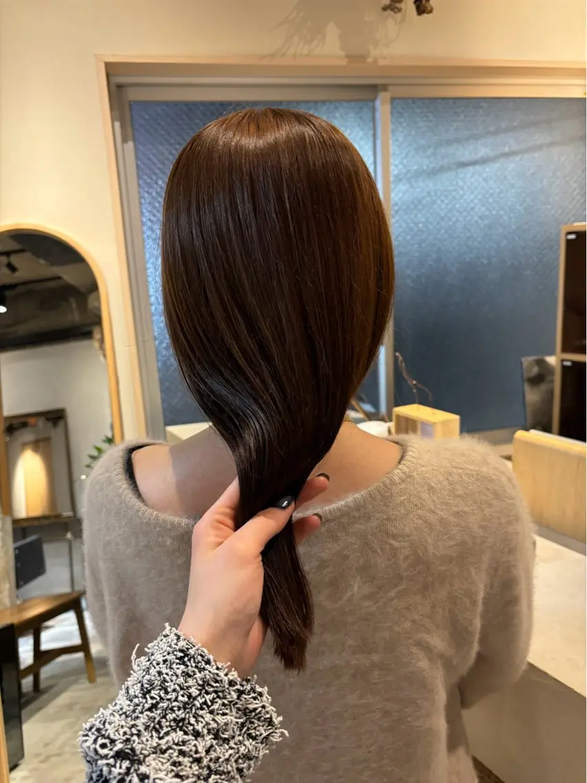 セミロング ヘアカラー ヘッドスパ Kanoe /モデル募集中のヘアスタイル