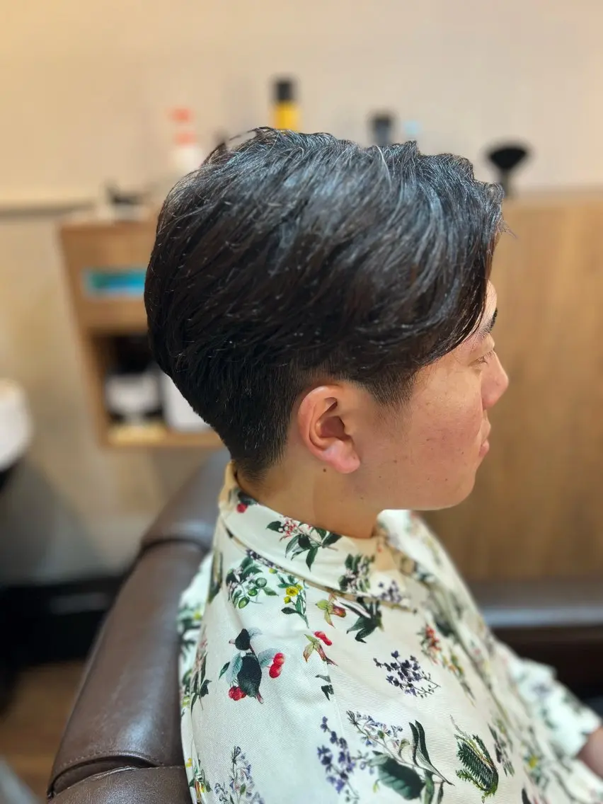 ショート メンズ センターパート 木村温人 カットモデル募集中のヘアスタイル