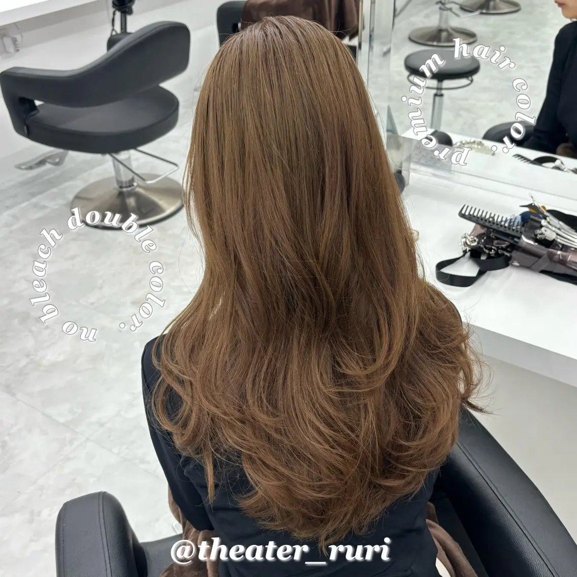 ロング カラー ふわっと抜け感🫧 ブラウンベージュ🤎のヘアスタイル
