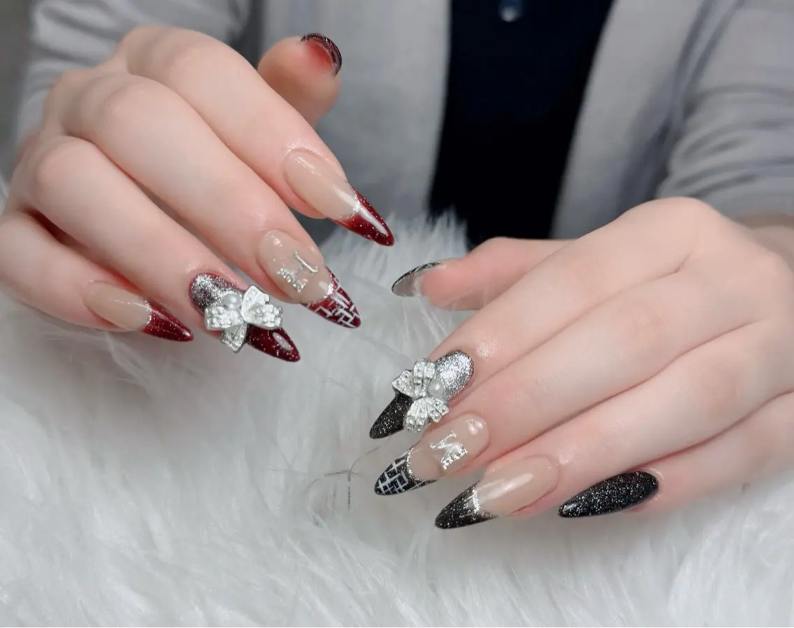 ネイル アートネイル 韓国ネイル 持ち込み ワンホンネイル ハンドネイル Lenie Nail Salonのネイルデザイン
