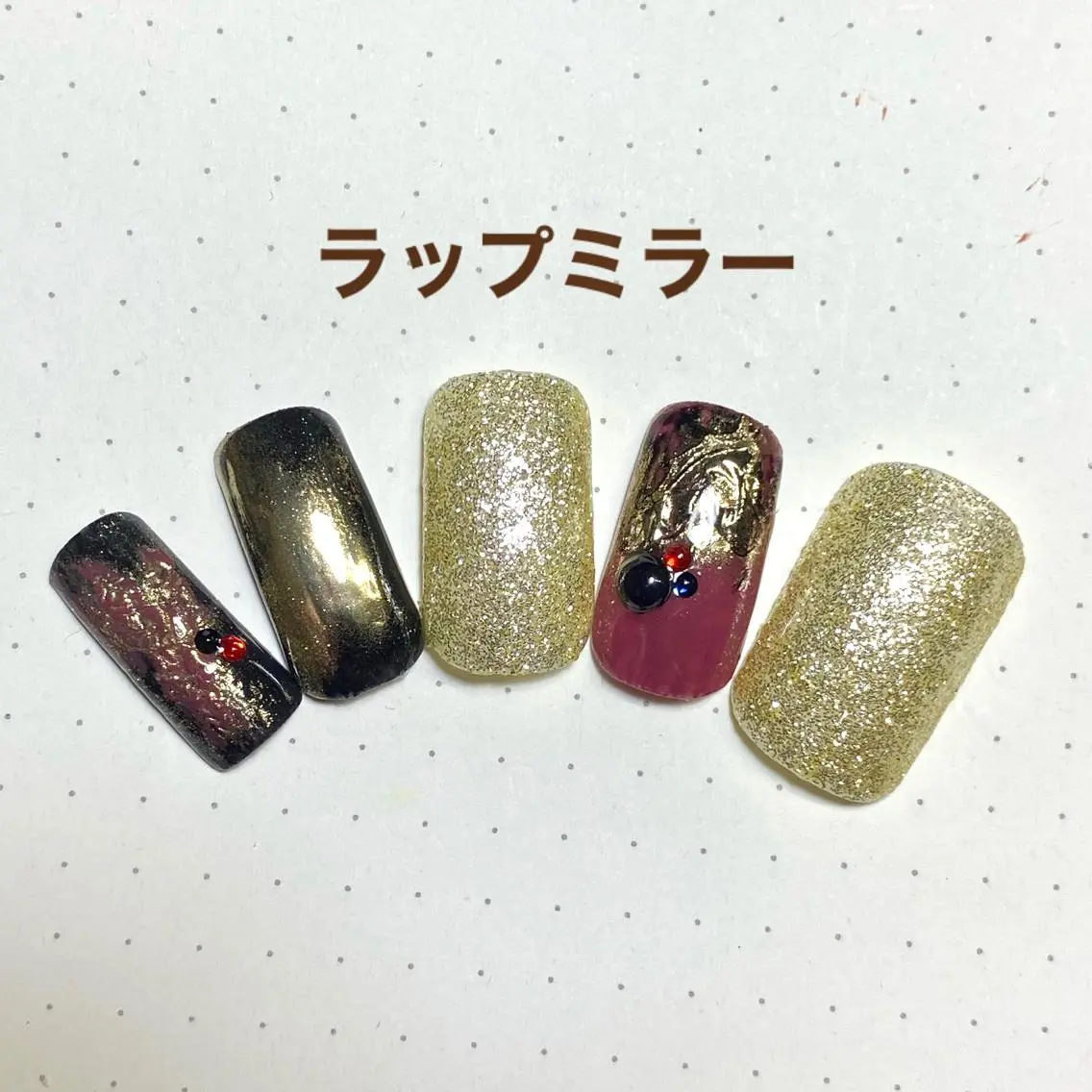 ネイル アートネイル ミラーネイル ネイリスト aicoのネイルデザイン