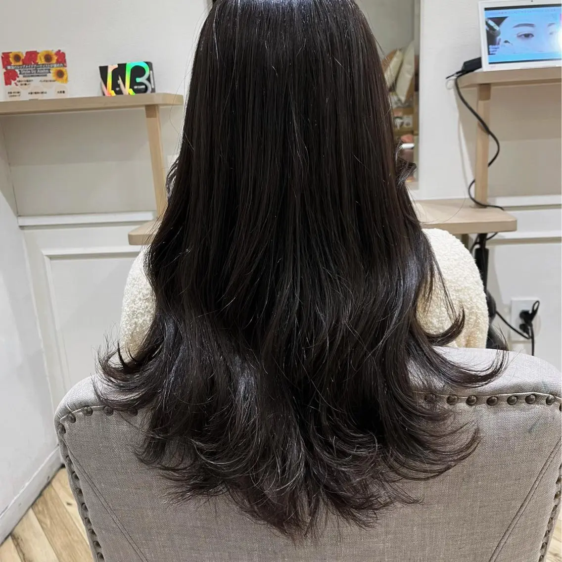 ロング カット ヘアカラー 韓国ﾍｱ&ｼｮｰﾄ ボブ💜桑原のヘアスタイル