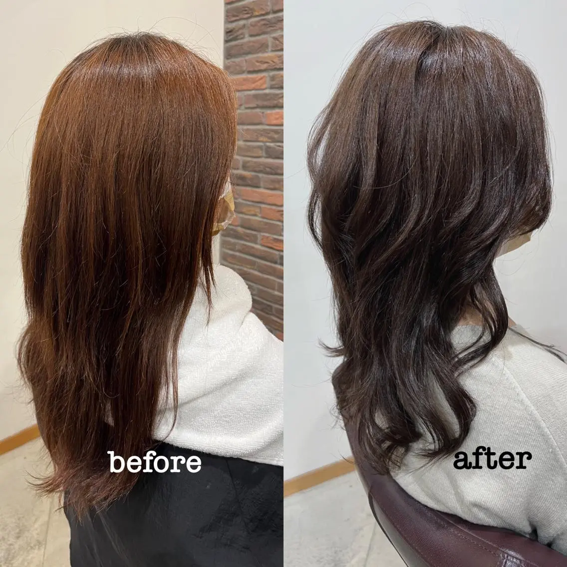 セミロング カラー ヘアアレンジ キッズ バレイヤージュ ブリーチ ケアブリーチ 透明感カラー デザインカラー カット ヘアカラー トリートメント 五反田　美容院☆張 明星☆韓国ヘアのヘアスタイル