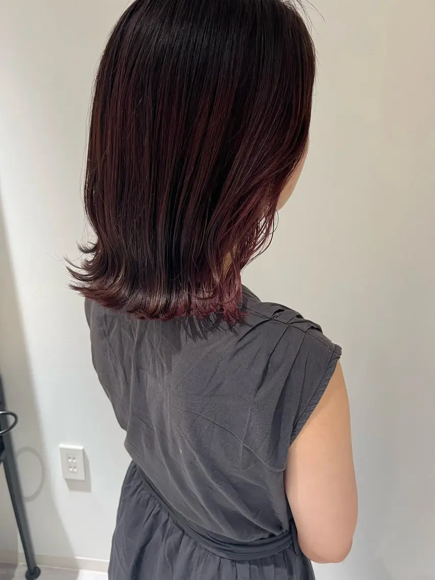 ミディアム 🧡YUU💚艶抜群 カラー✨/905号室のヘアスタイル