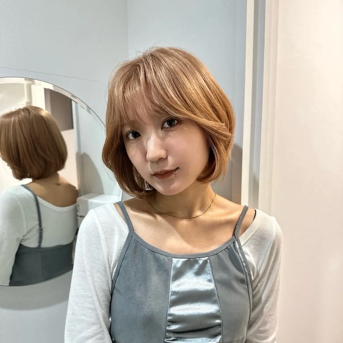 カラー カット ヘアカラー トリートメント 暖色カラー/栄 ダブルカラー/さあらのヘアスタイル