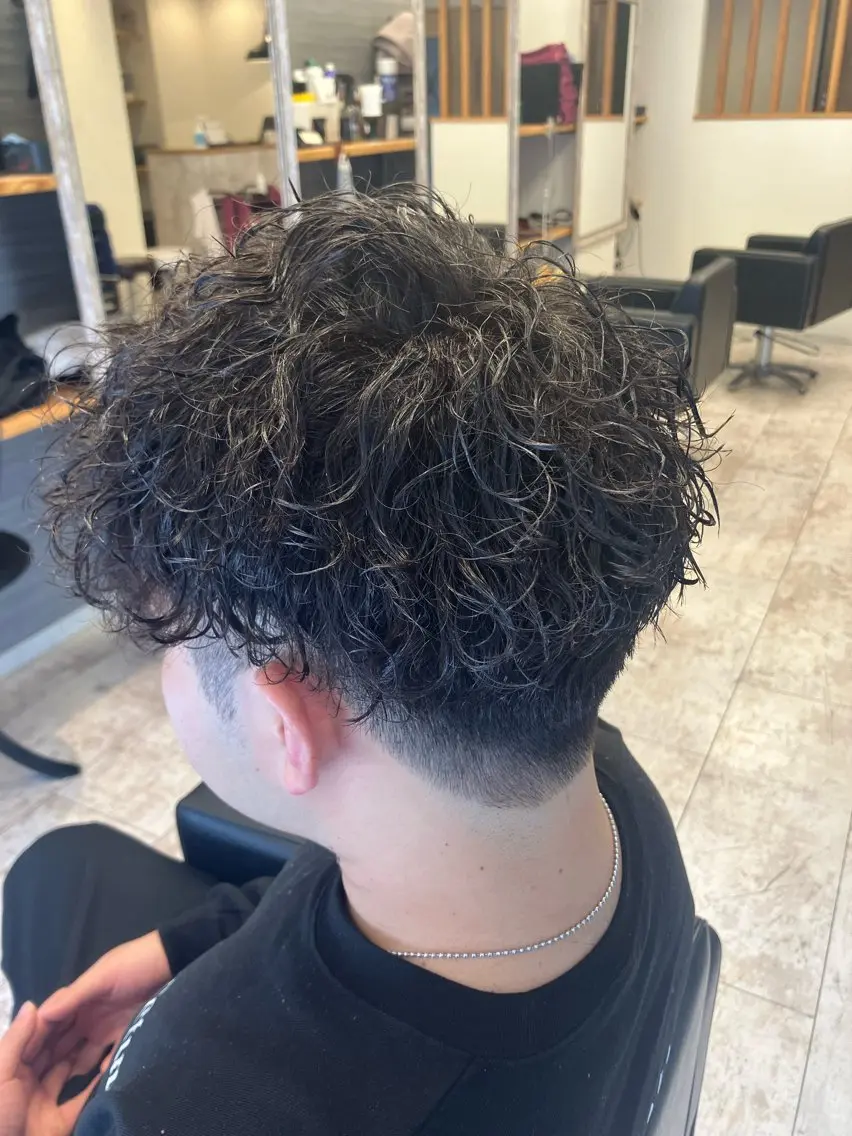 パーマ メンズ カット パーマ メンズ特化/パーマ/ フェードWATARUのヘアスタイル