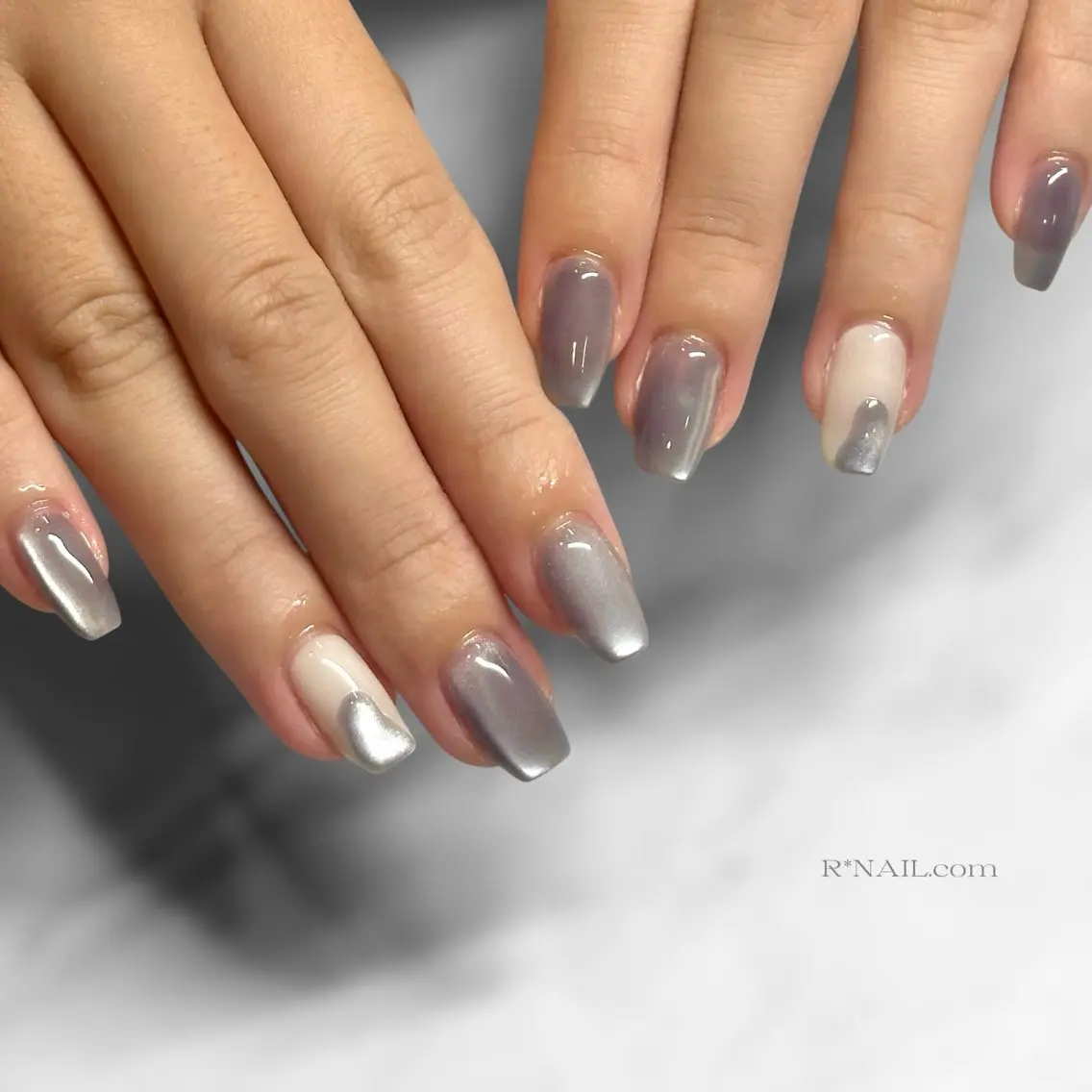 ネイル マグネットネイル ハンドネイル Riona / R*NAIL.comのネイルデザイン