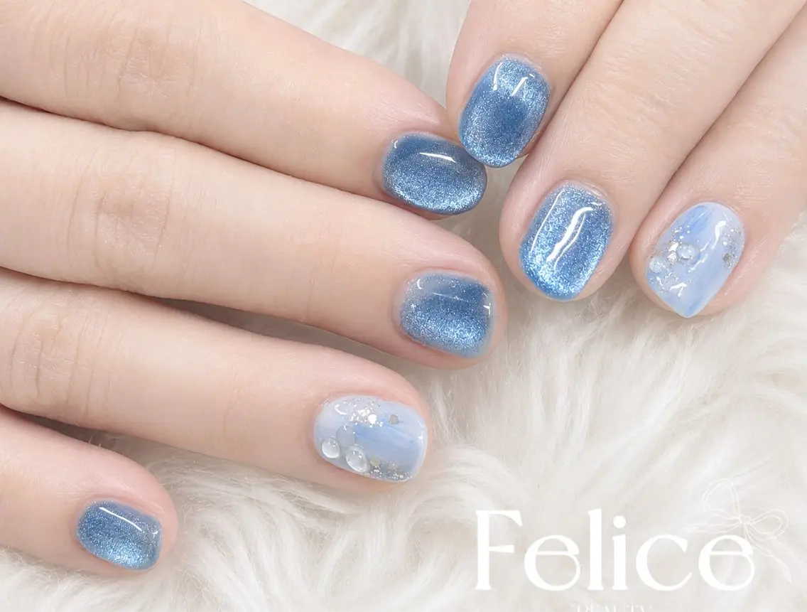 ネイル マグネットネイル Ai Felice 春日部のネイルデザイン