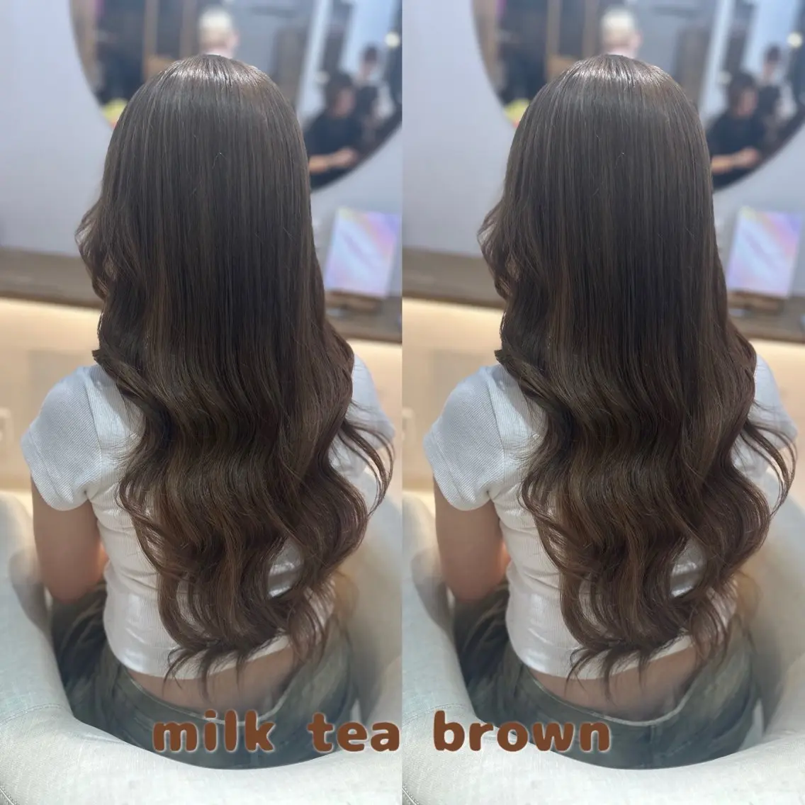 ロング ヘアカラー トリートメント lovis🧸ゆうあ 🧸/透明感カラーのヘアスタイル