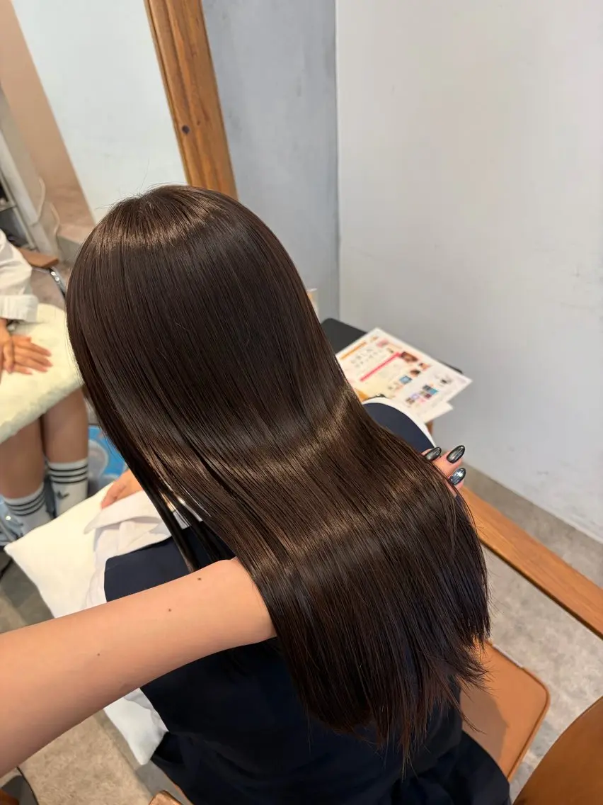 セミロング カラー グレージュ ヘアカラー トリートメント karin 🫧のヘアスタイル