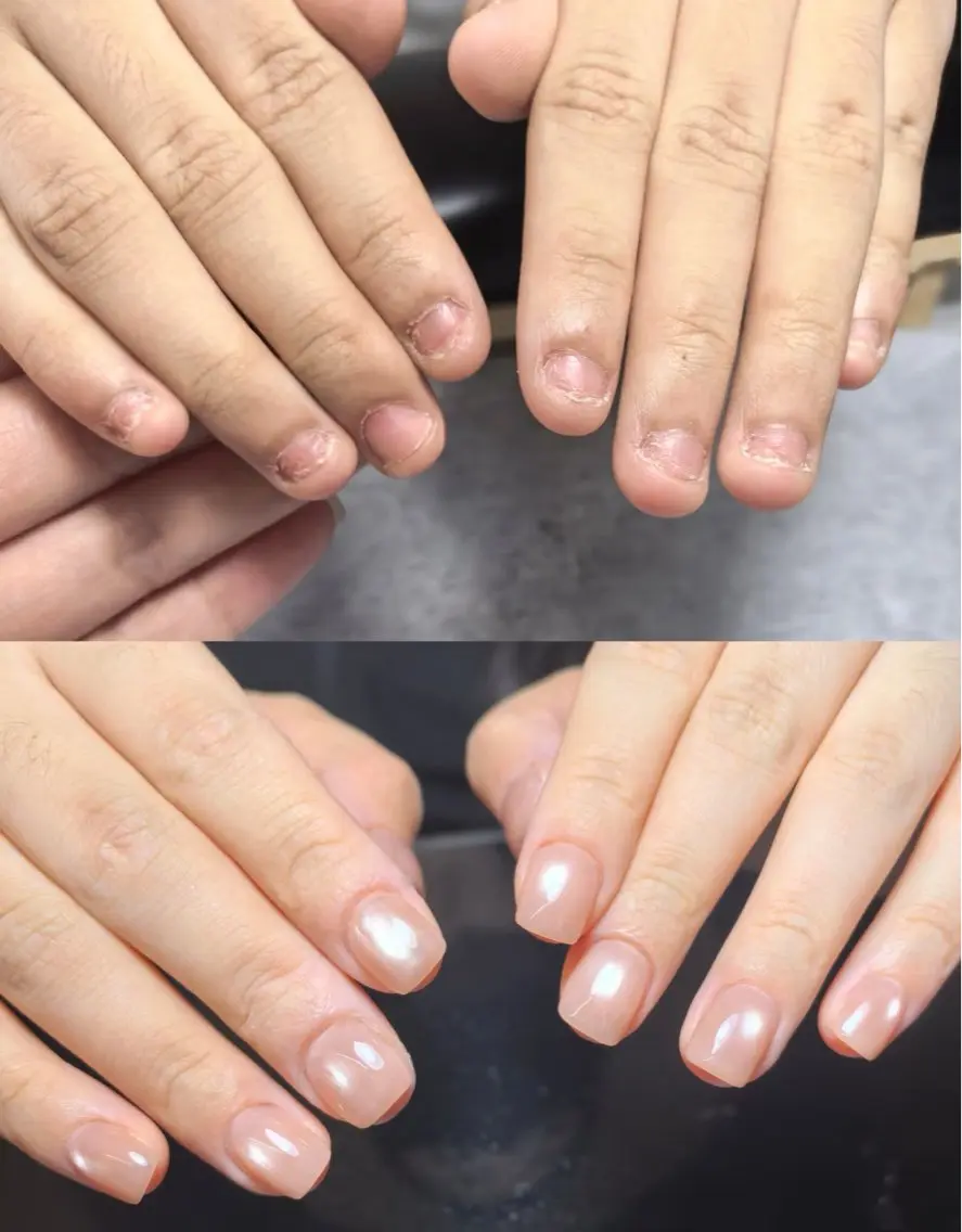 ネイル ハンドネイル MoonNail ユリ🌸のネイルデザイン