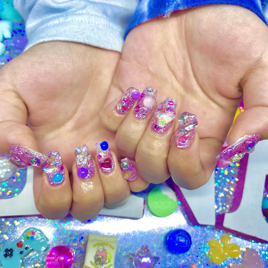 ネイル アートネイル クリアネイル ジェルネイル ニュアンスネイル オフィスネイル 8appy YUKITIN.Bのネイルデザイン