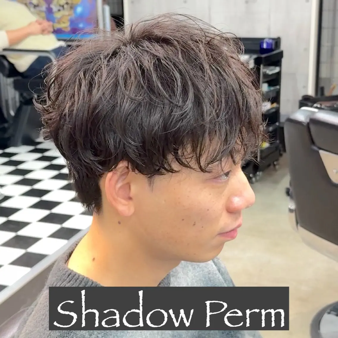 ショート パーマ ヘアアレンジ メンズ MENIN メンズ サロン 望月 涼太のヘアスタイル