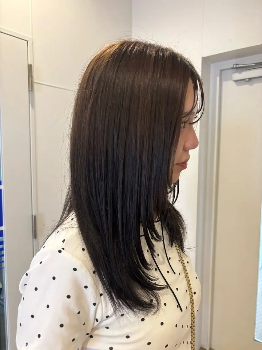 セミロング カラー ブラウンカラー カット ヘアカラー きづな 🌷のヘアスタイル