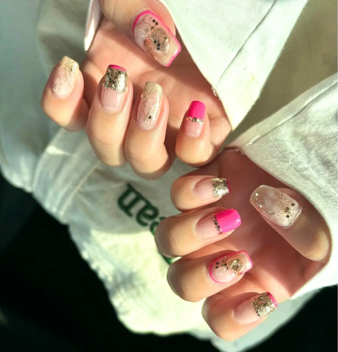 ネイル ニュアンスネイル ピンク ハンドネイル LUANA n'sのネイルデザイン