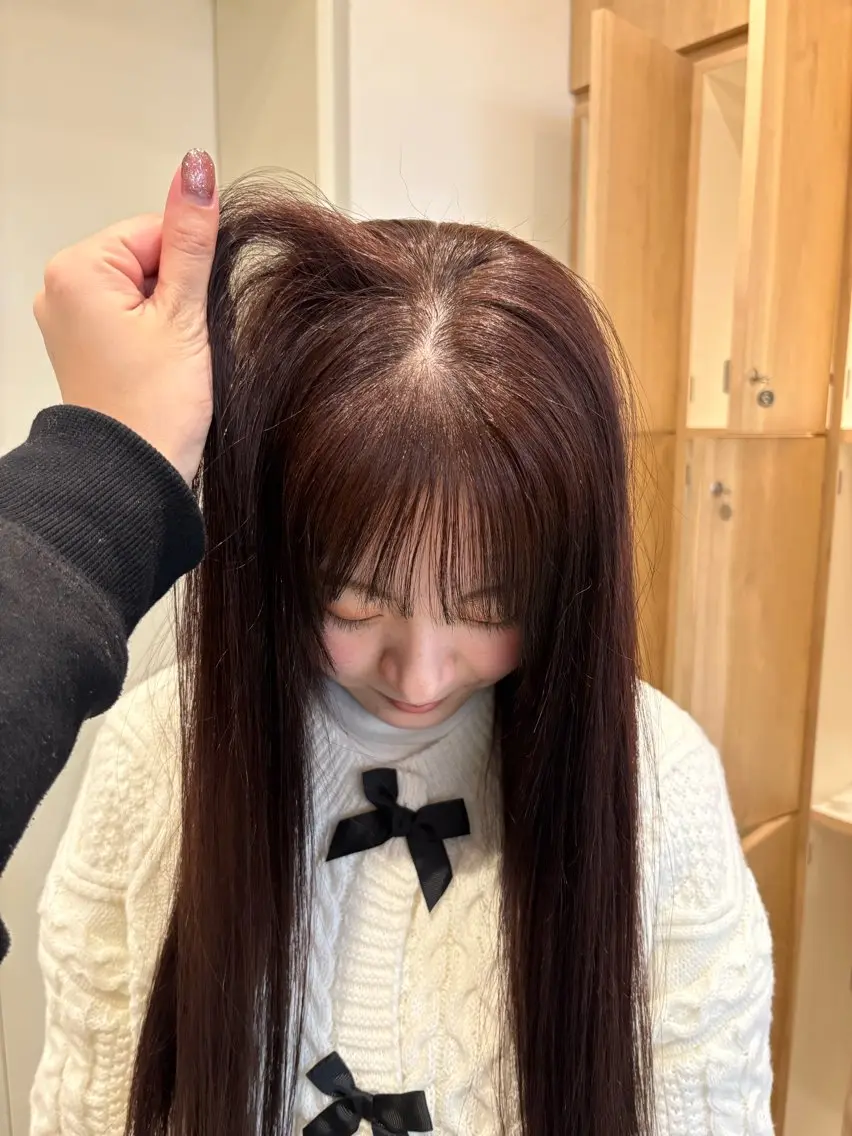 カラー ブラウンカラー 無料カットモデル募集 暖色カラー🎀のヘアスタイル