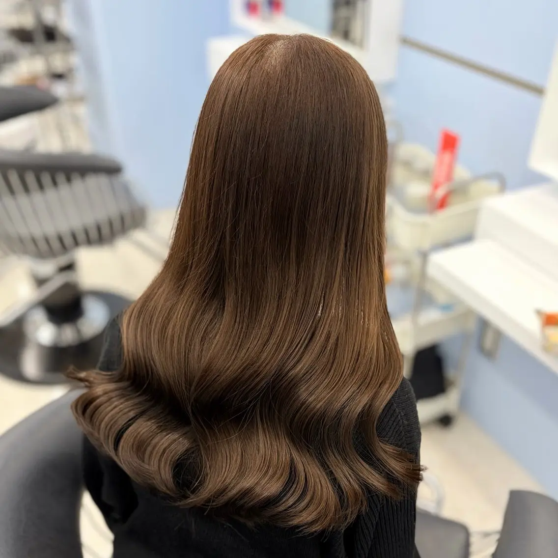 ロング カラー ベージュカラー 透明感カラー オリーブベージュ カット ヘアカラー 🥣あゆ/梅田/ハイ トーン/ブリーチ🩶のヘアスタイル