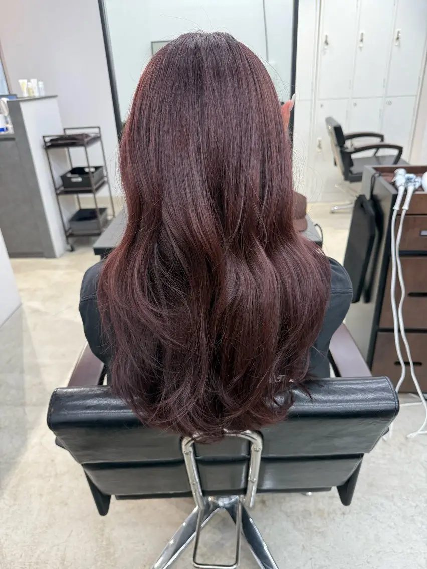 カラー レッドカラー Hikaru艶カラー /メンズカットのヘアスタイル