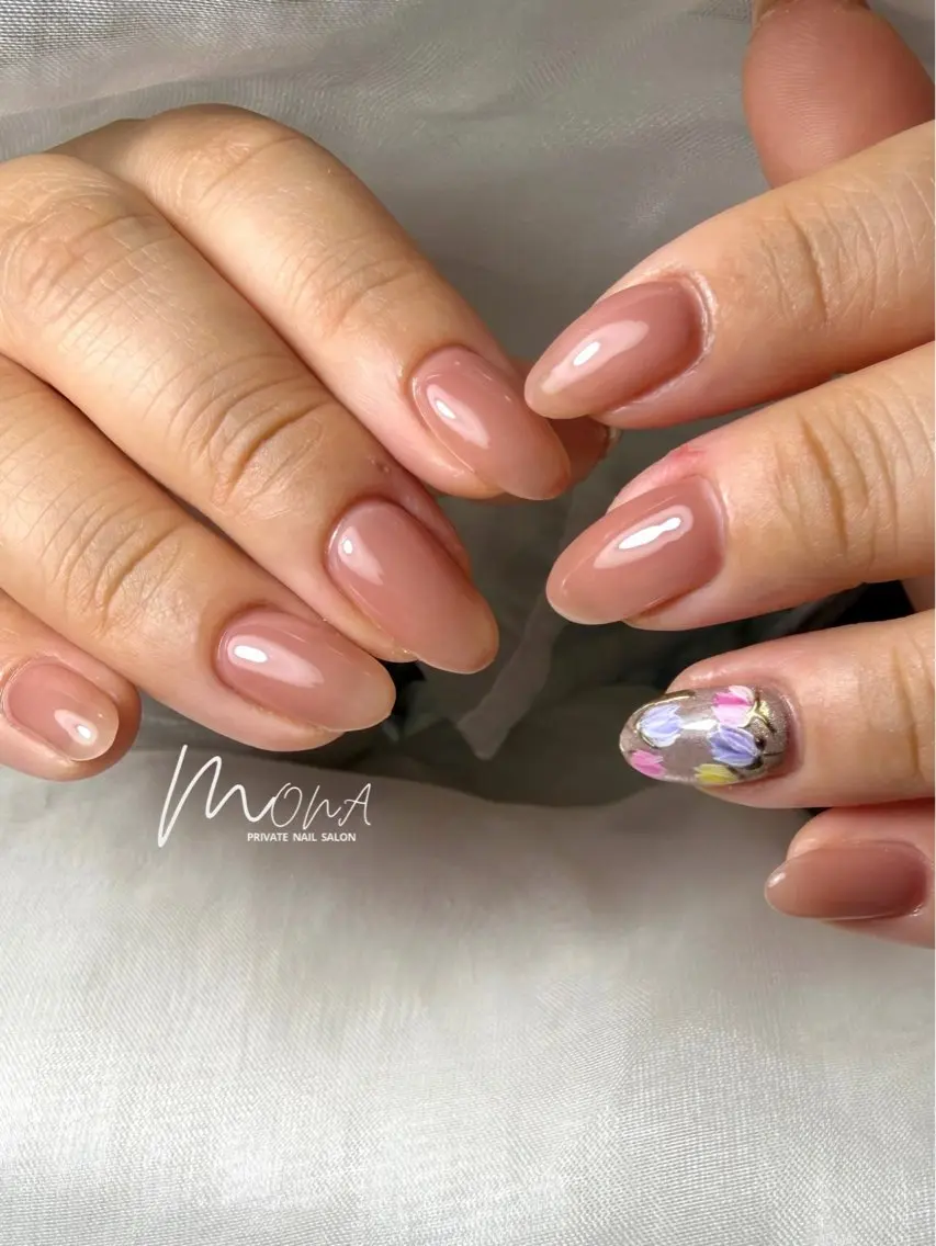 ネイル アートネイル シンプルネイル ハンドネイル Nailsalon MONA.のネイルデザイン