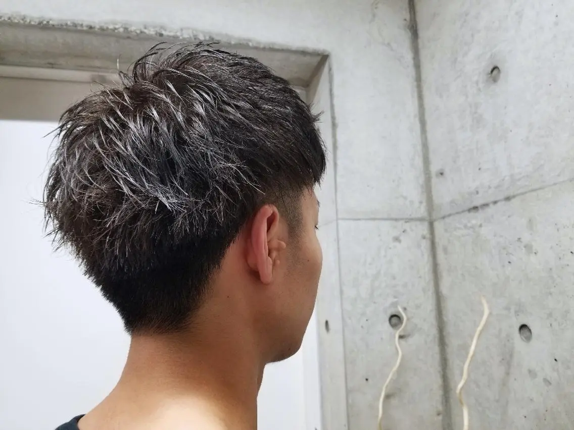 メンズカット+似合わせカラーの写真