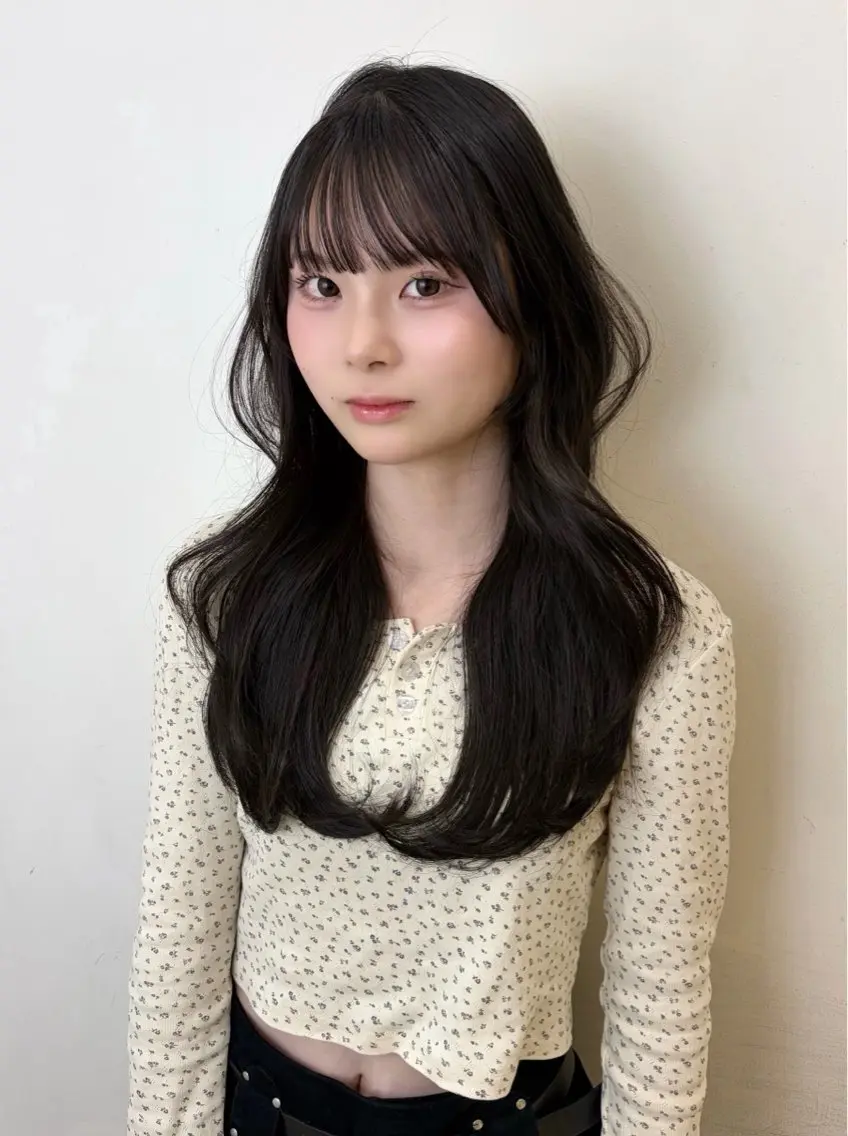 ロング くびれヘア 韓国風ヘア 'AXIS 栄 kohakuのヘアスタイル