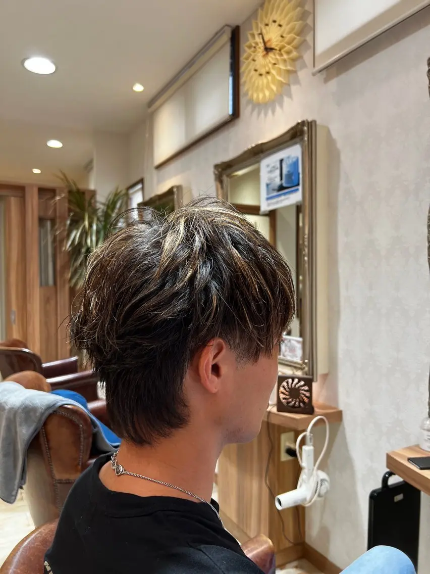 ショート カラー ハイライトカラー ハイライト 高木 みよのヘアスタイル