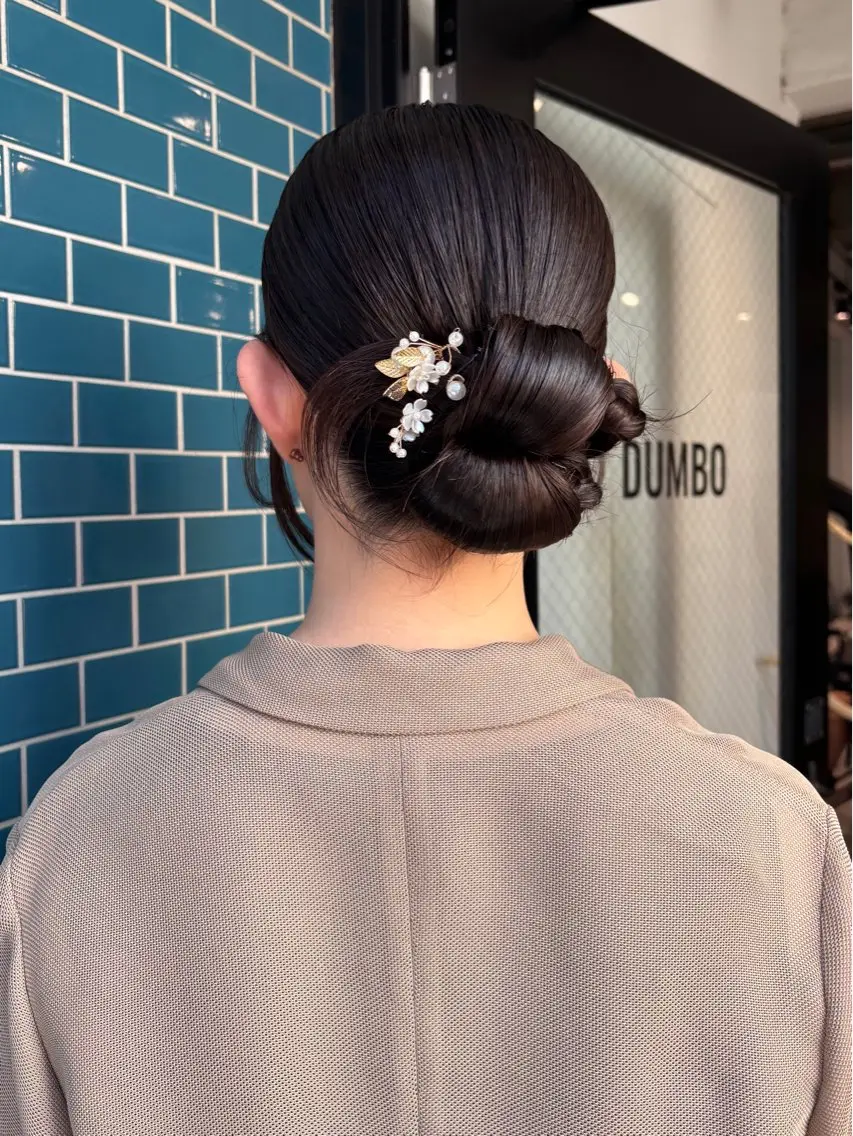セミロング ヘアアレンジ ヘアセット ワンカラー¥3850 /アレンジ/あみ🎶のヘアスタイル