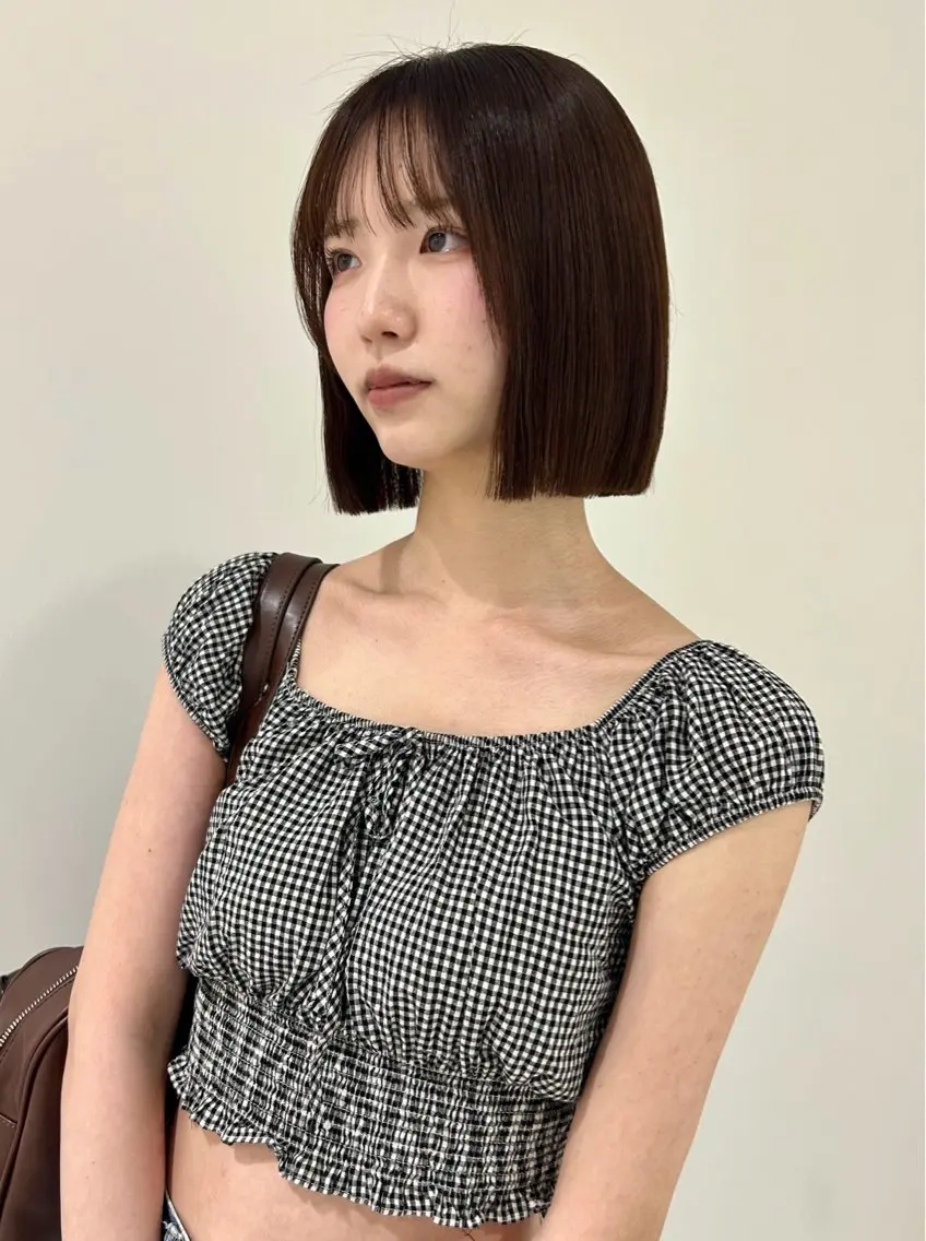 ショート 👔ボブ﹨髪質改善 ストレート🩳ももかのヘアスタイル