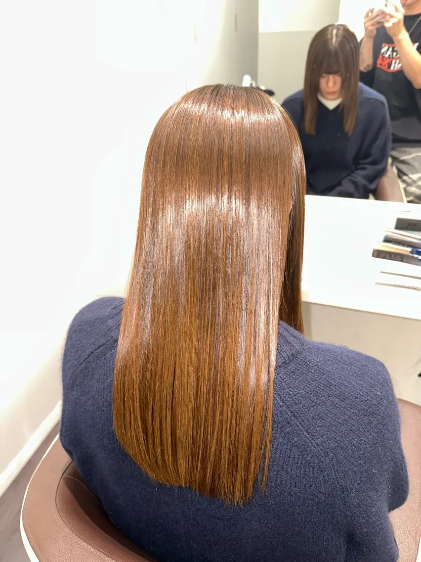 セミロング 美髪特化✨ 伊織✨縮毛矯正✨のヘアスタイル