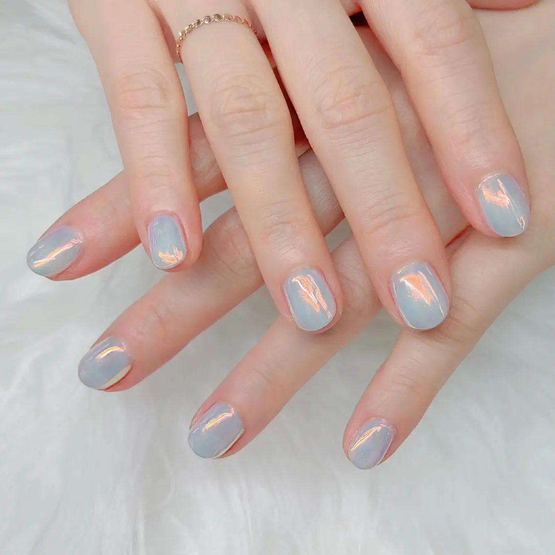 ネイル オーロラネイル ミラーネイル SIAA Nail bominのネイルデザイン