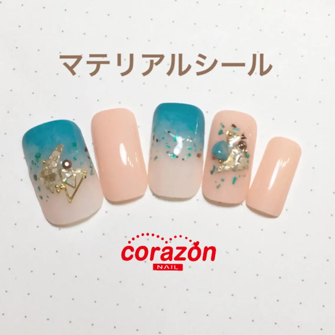 ネイル アートネイル ストーンネイル ネイリスト aicoのネイルデザイン