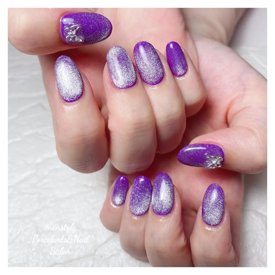 ミディアム ネイル 🐾enen style 🐾のネイルデザイン