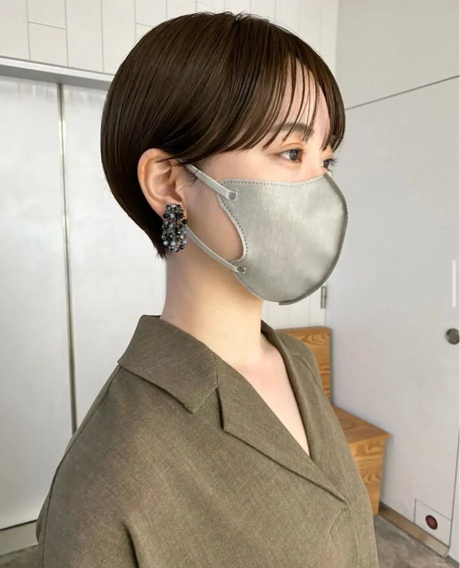 ショート ショートヘア 前嶋 愛友のヘアスタイル