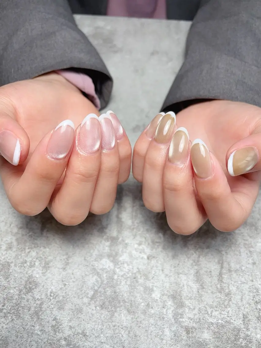 ネイル フレンチネイル マグネットネイル Ai Nailのネイルデザイン
