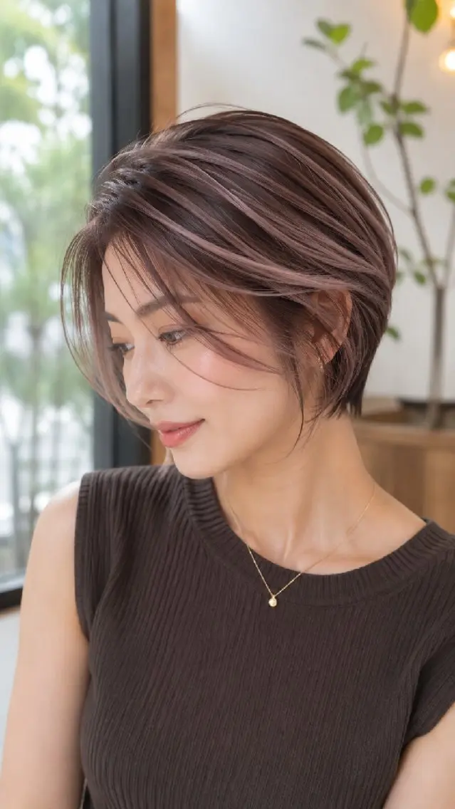 ショート ハイライト 千葉 光春のヘアスタイル