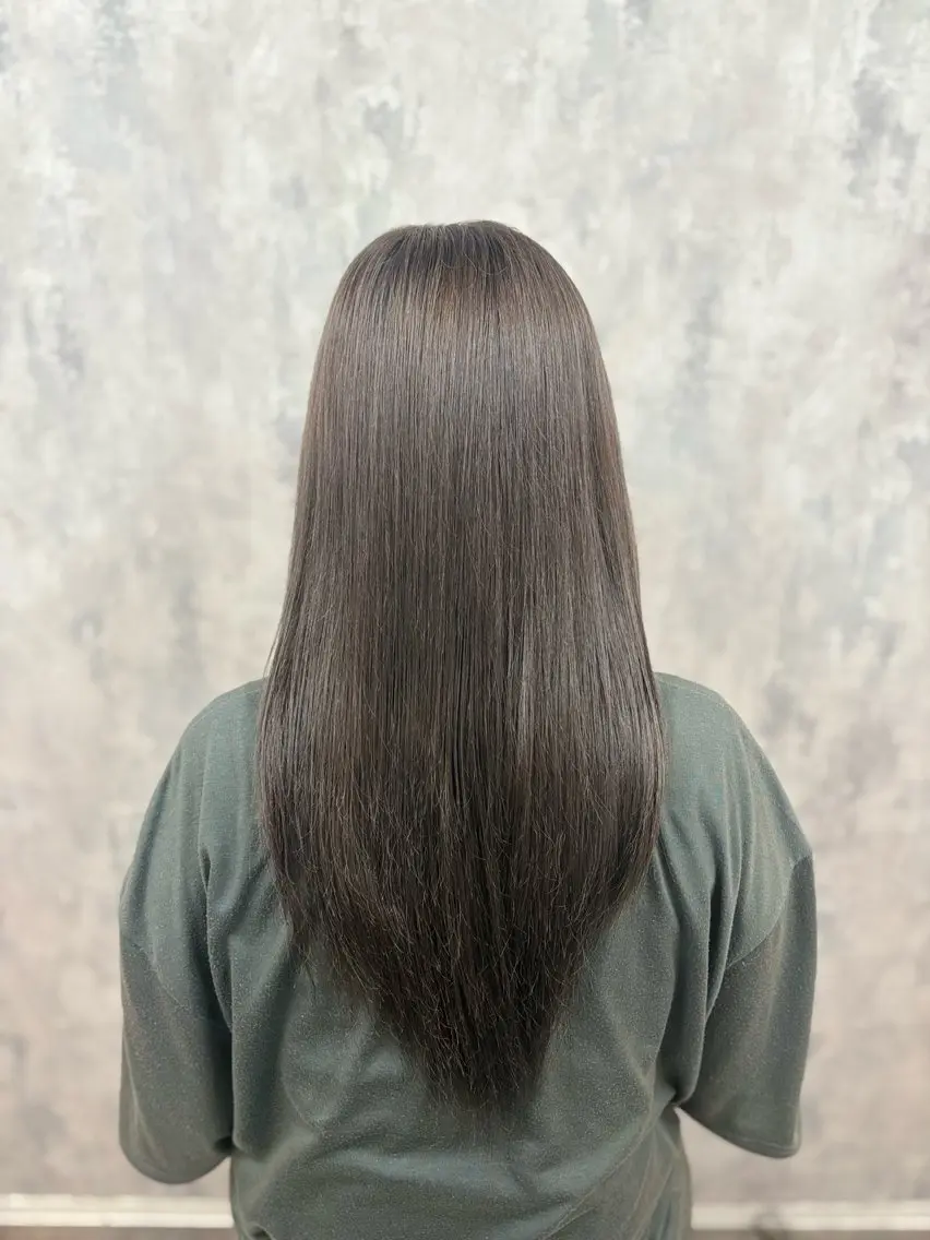 カラー グレージュ オリーブグレージュ オリーブグレー 内山 あすかのヘアスタイル