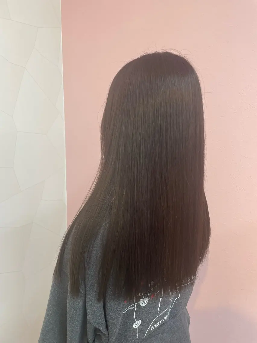 ロング カラー 透明感カラー HASHI AYAKAのヘアスタイル