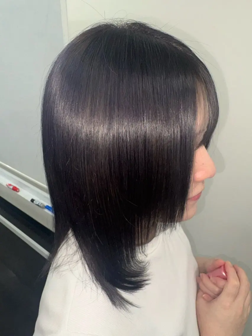 ミディアム カラー ヘアカラー 松根 あや🐈⬛のヘアスタイル