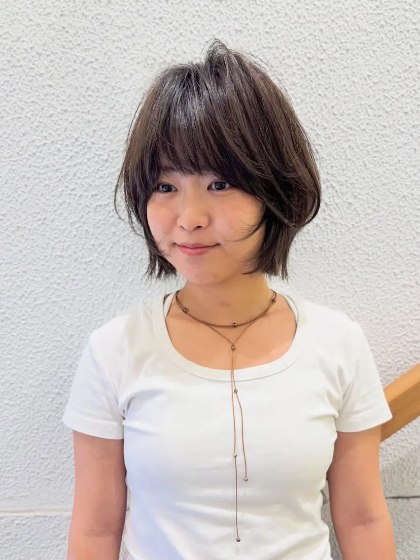 ショート カット パーマ トリートメント 当日予約🆗✂︎ ウエモト タクのヘアスタイル