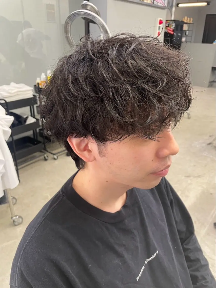 ショート パーマ メンズ メンズ専門サロン wokeのヘアスタイル